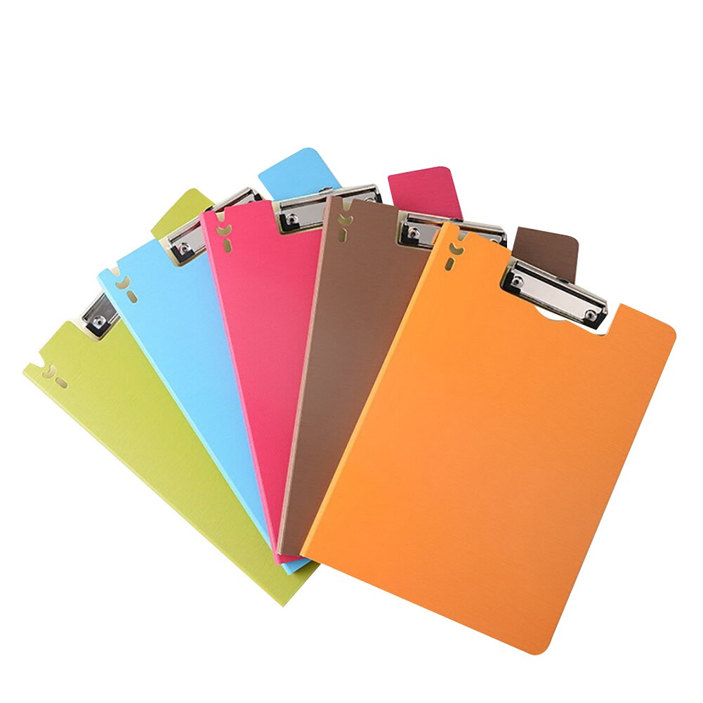 A4 Plastic Storage Clipboard File Box Case Document File Folder Clipboard Office: Random Vertica