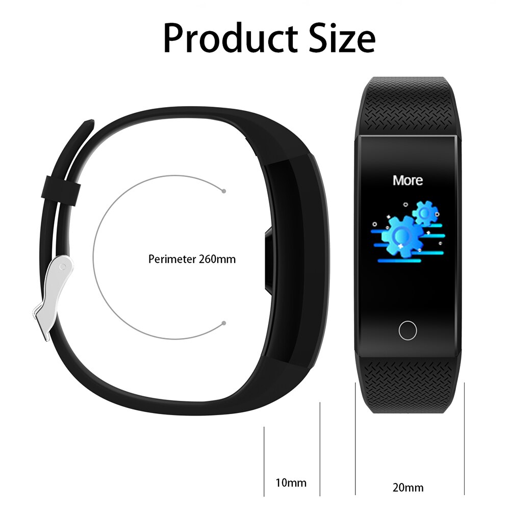 Body Temperatuur Detection Universal Smart Armband Grote Screen Horloge Immuniteit Meting Bloed Zuurstof Bloeddruk Hart