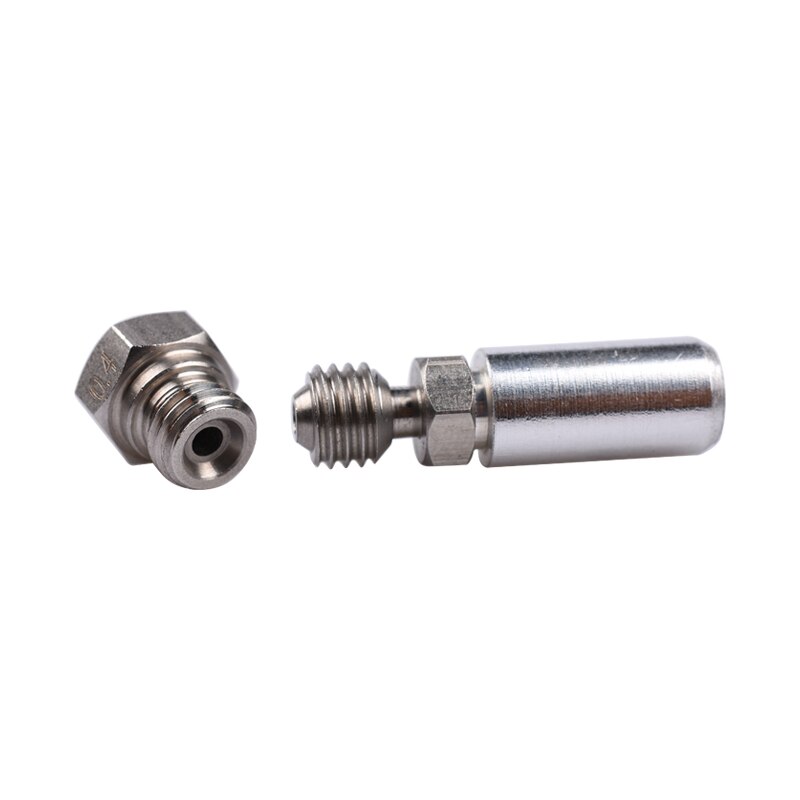 1Set MK10 All Metal Hotend Kit M7 0.4mm MK10 Nozzle Thermal Barrier Aluminum Throat Tube For Wanhao &amp;i3 Connector For 3D Printer