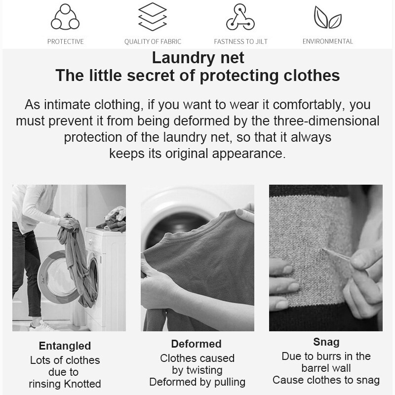 Sacchetto per biancheria di lavaggio multi-formato sacchetti per lavaggio a rete con cerniera borsa per lavatrice per uso domestico per biancheria intima per biancheria calzini per reggiseno vestiti sporchi