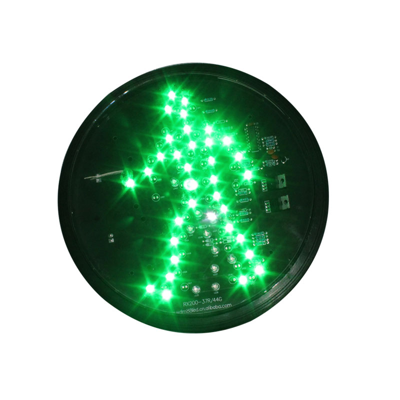 Módulo de semáforo led para peatones, 200mm, dinámico, verde, tráfico