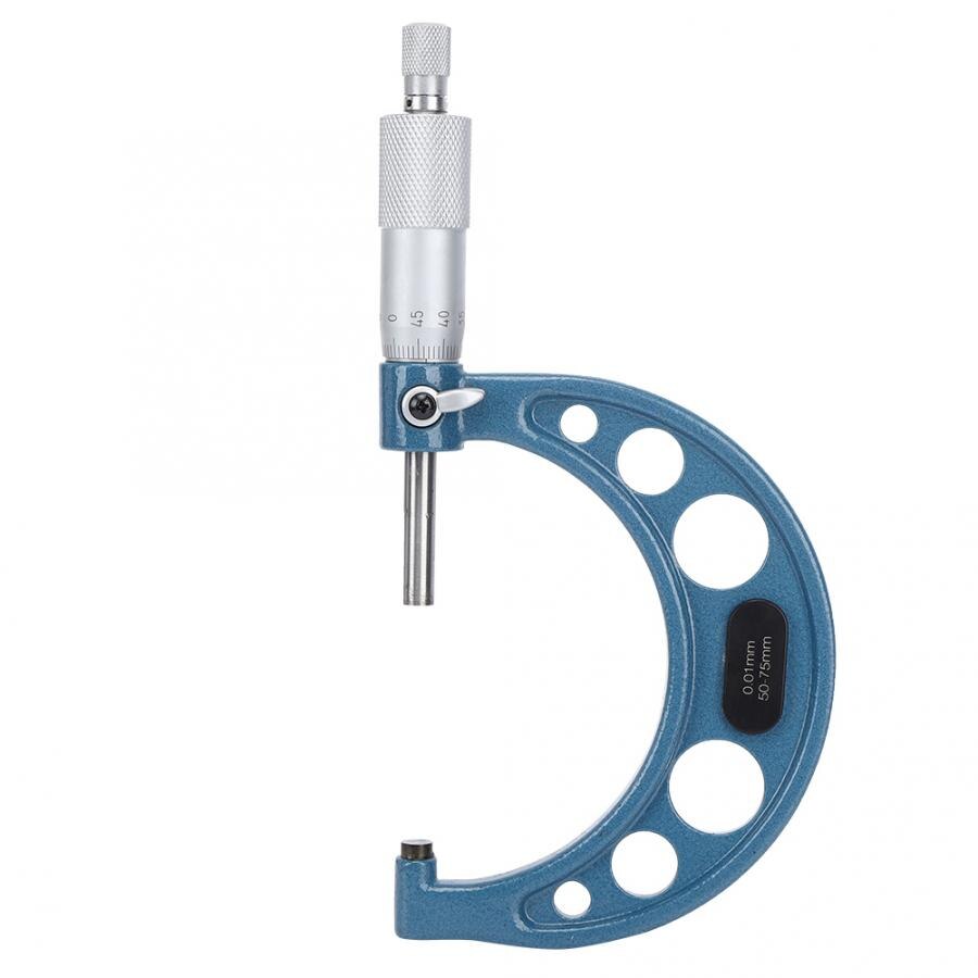 3Pcs Micrometer Bearing Steel High Accuracy Outside Diameter Measurement Tool 0-75mm Digital Micrometer