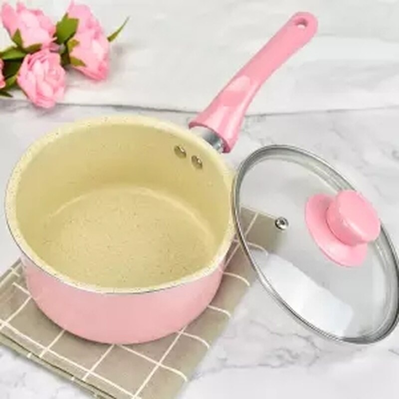 Mælkegryde non-stick baby babymad gryde baby lille mælke gryde mælk instant noodle pot induktionskomfur lille suppe gryde wok