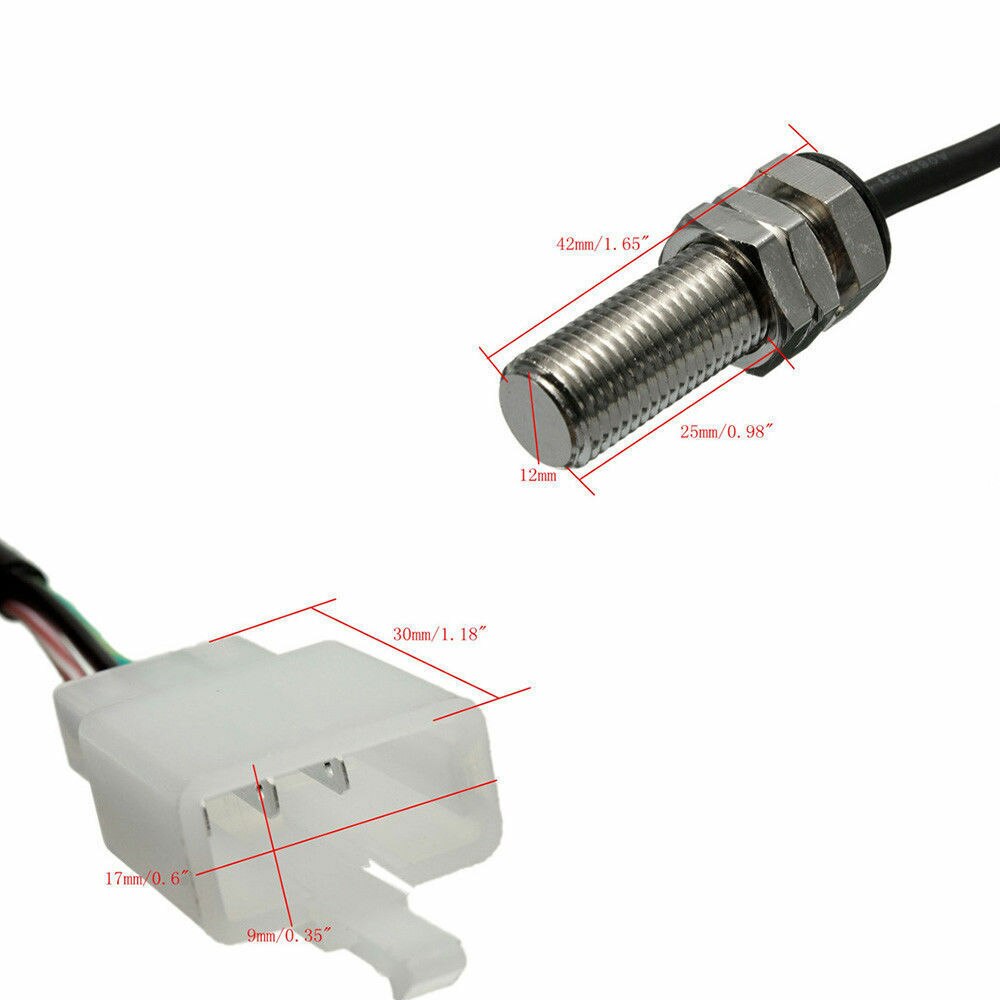 2x magneti cavo sensore contachilometri contagiri digitale cavo 1.5m 3 pin utile pratico nuovo