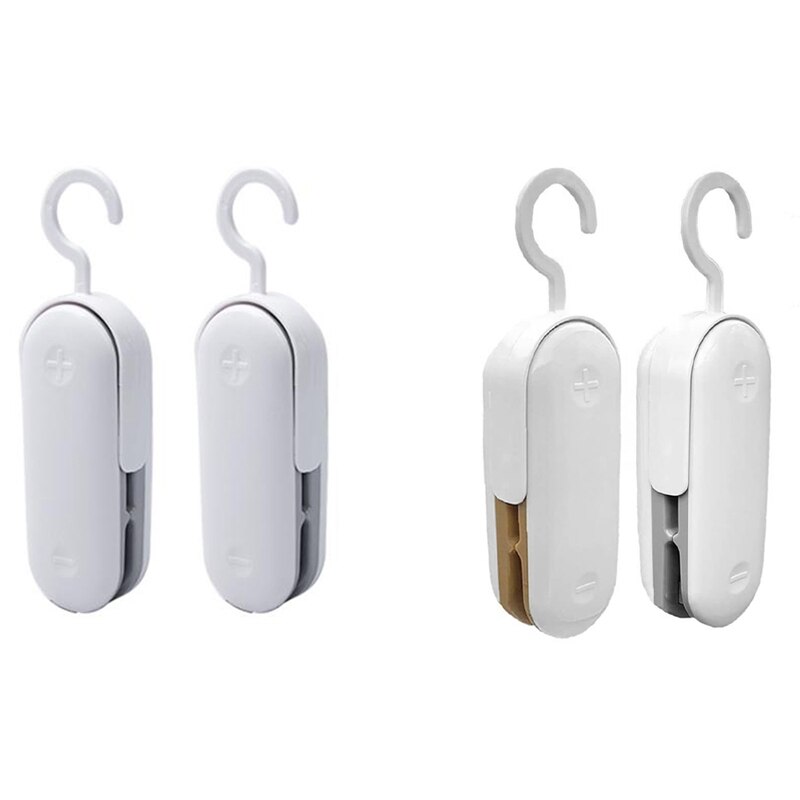 Mini Bag Sealer, Portable Vacuum Sealer Plastic Bag Sealer, Handheld Food Sealer Heat Seal for Chip Bag & Plastic Bags