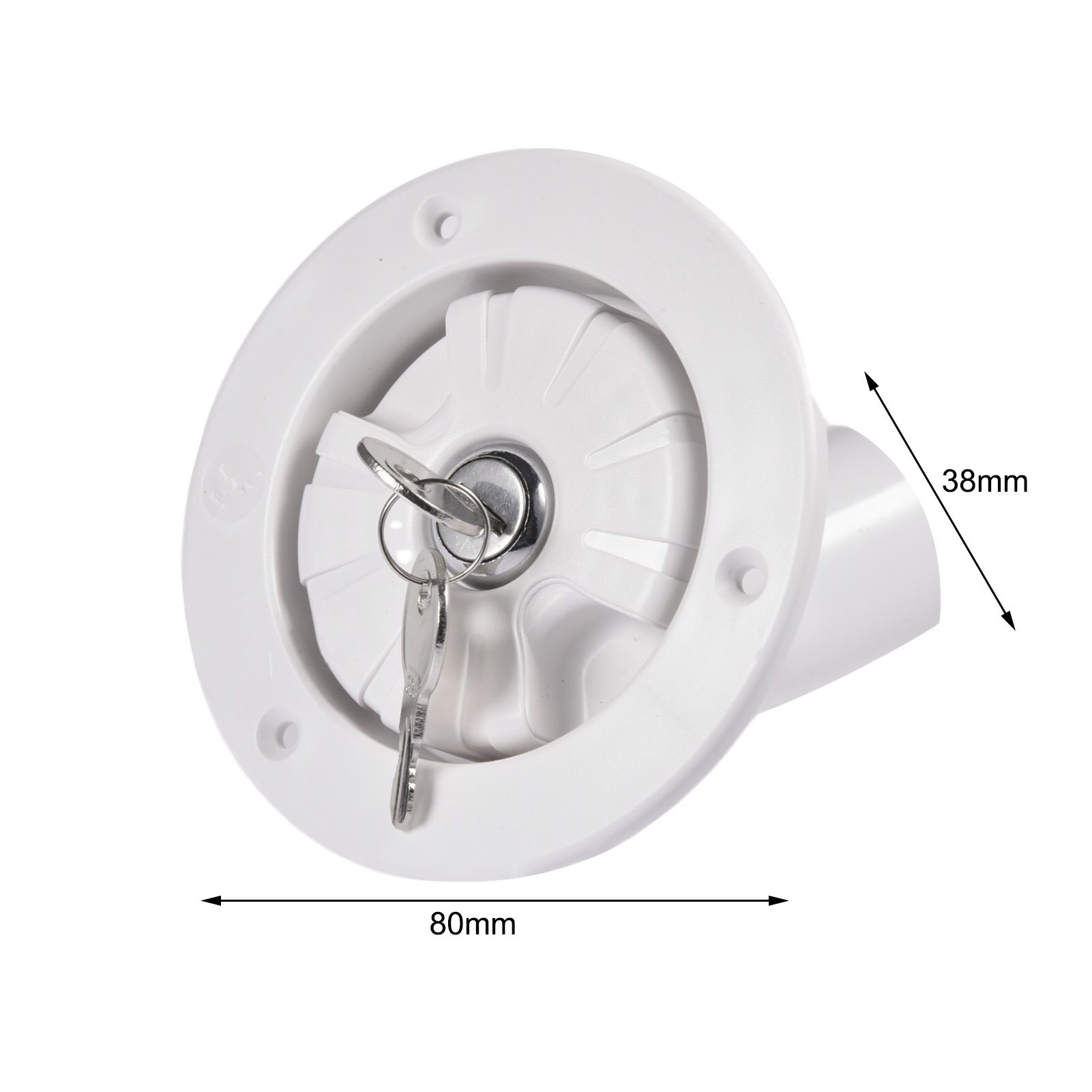 RV Camper Trailer Caravan Gravity Locking Water Inlet Water Locking Cap Convenient Tough Car Hatch Cover Gravity Lock Water Port
