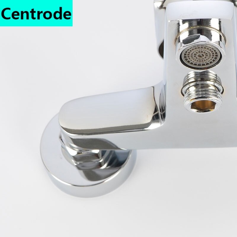 Rvs Kraan Decoratieve Cover Verhogen Met Hoge Diepte Driehoekige Valve Douchekraan Cover
