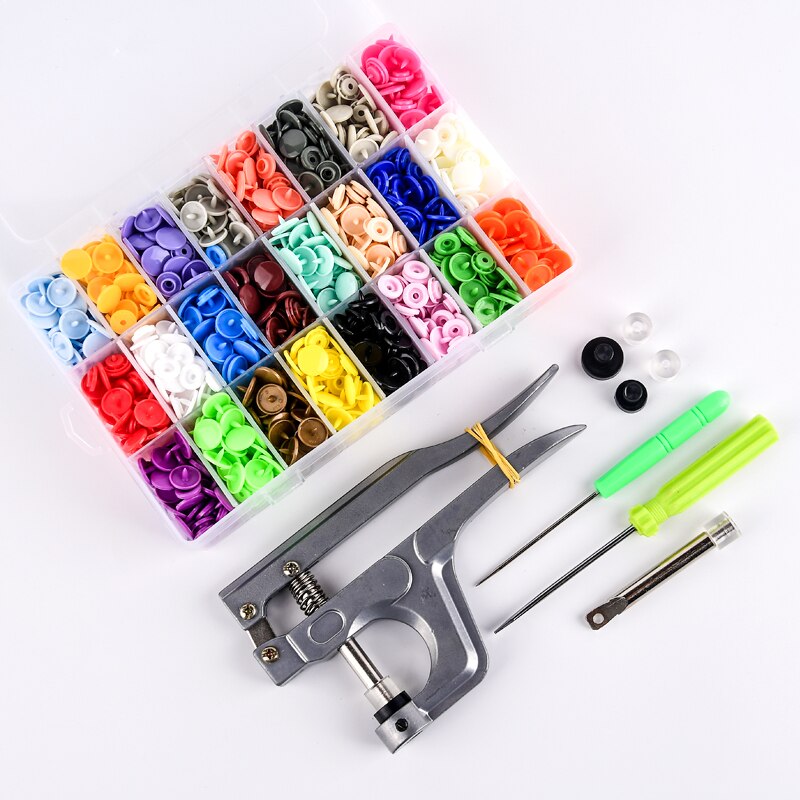 Pinces à pression pour T3 T5 T8 Kam | Pinces à boutons attaches à pression 24 boîtes 360 ensembles T5 résine plastique