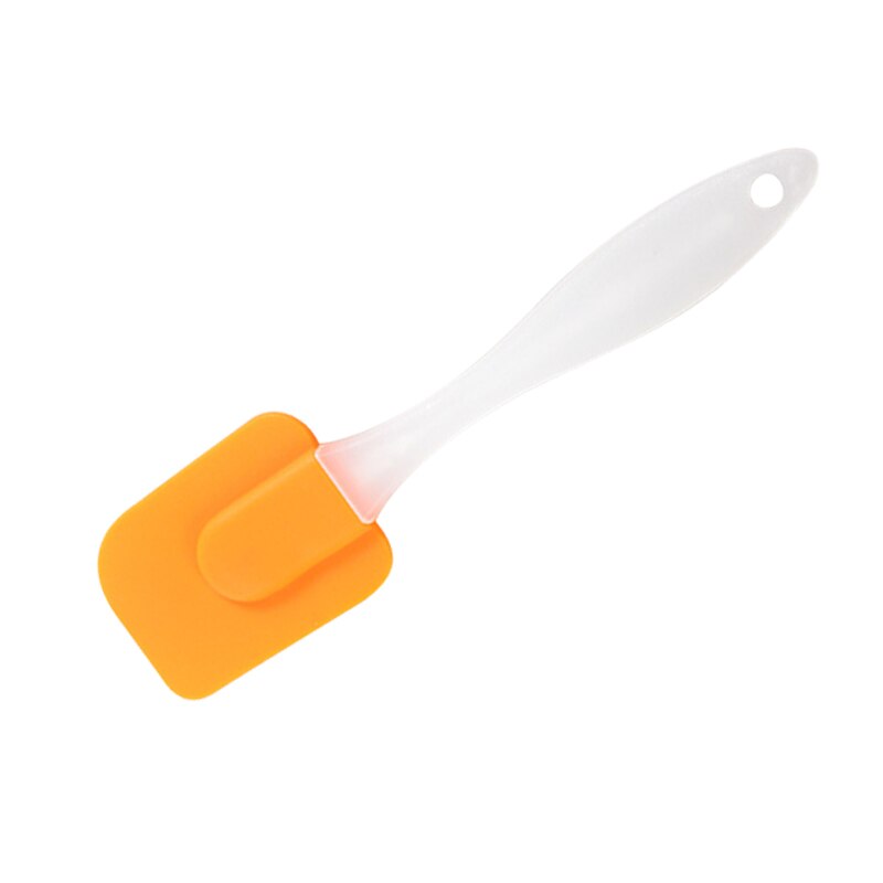 Silicone Spatula Baking Scraper for Kitchen Mixing Folding Scraping Cooking and Serving Silicone Scraper for Stirring: orange 01