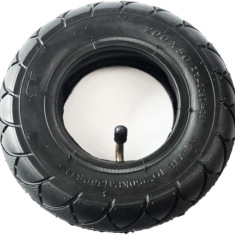 Electric Scooter Tire & Inner Tube,200X50 Inflatable Tire for Razor E100, E150, E200, Power Core E100, Dune Buggy, EPunk