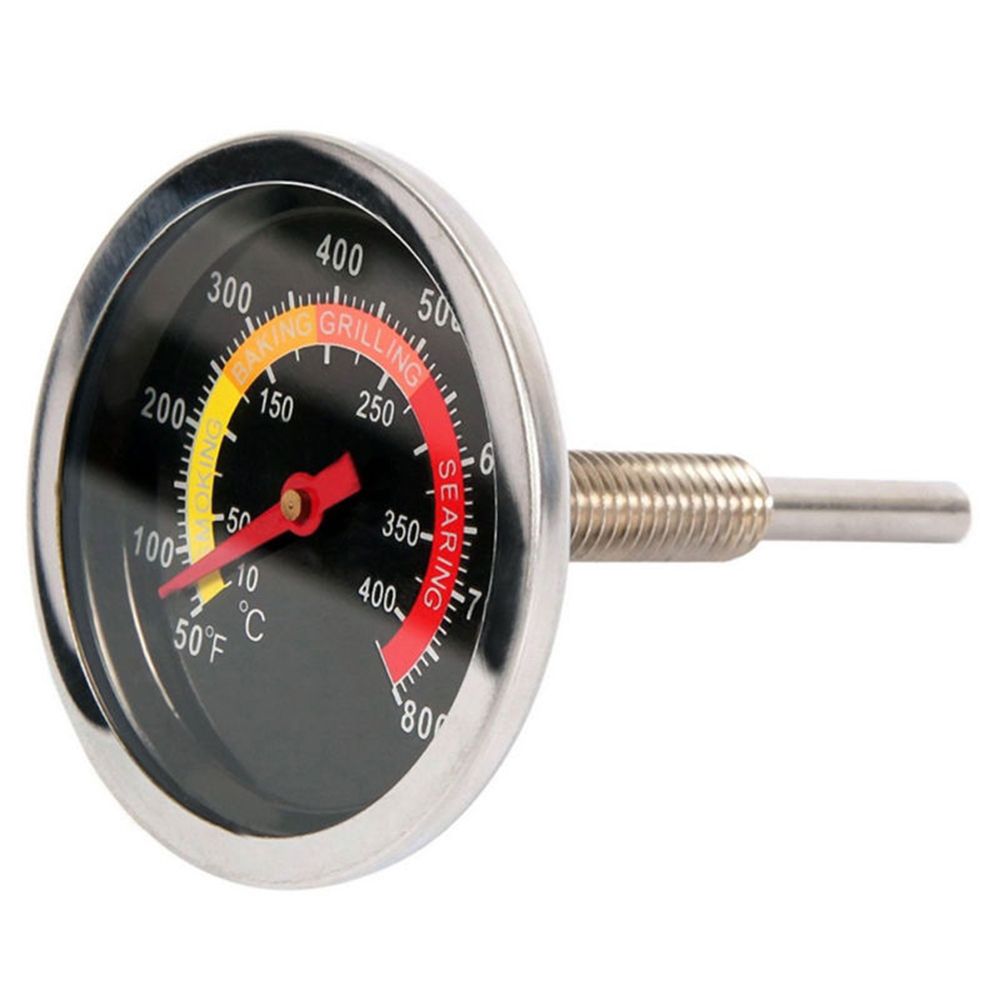 50-400℃ Stainless Steel Barbecue BBQ Smoker Grill Thermometer Temperature Gauge Oven Thermometer Barbecue Thermometer
