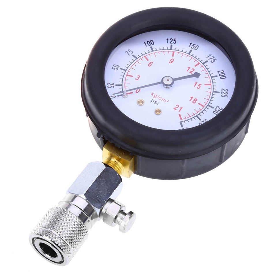 Motorcykel cylinder kompressionstester meter trykmåler bilværktøj tilbehør til biler værktøjssæt kompressometer: 2