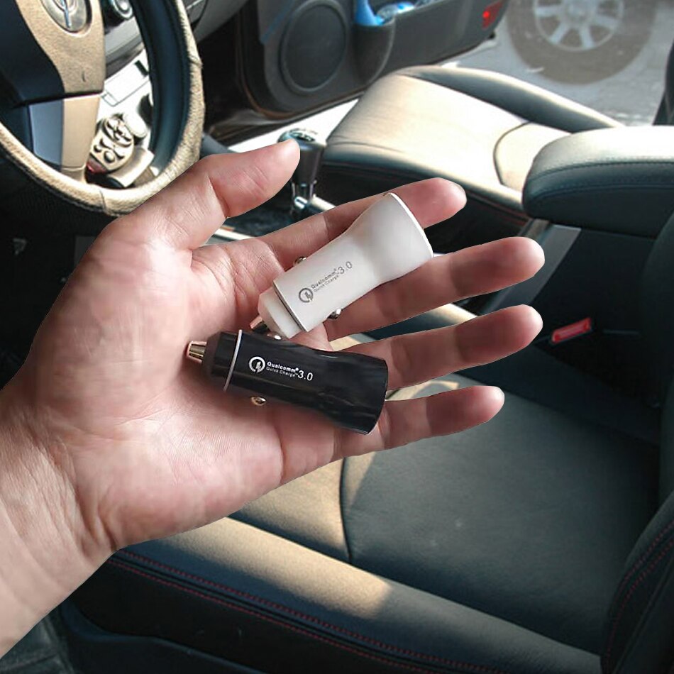 Mini cargador USB Dual para coche, dispositivo de carga rápida QC 3,0 3.1A para Xiaomi Mi9 Mi8 mi 8 9 A2 lite Redmi note 9 8 7 Pro