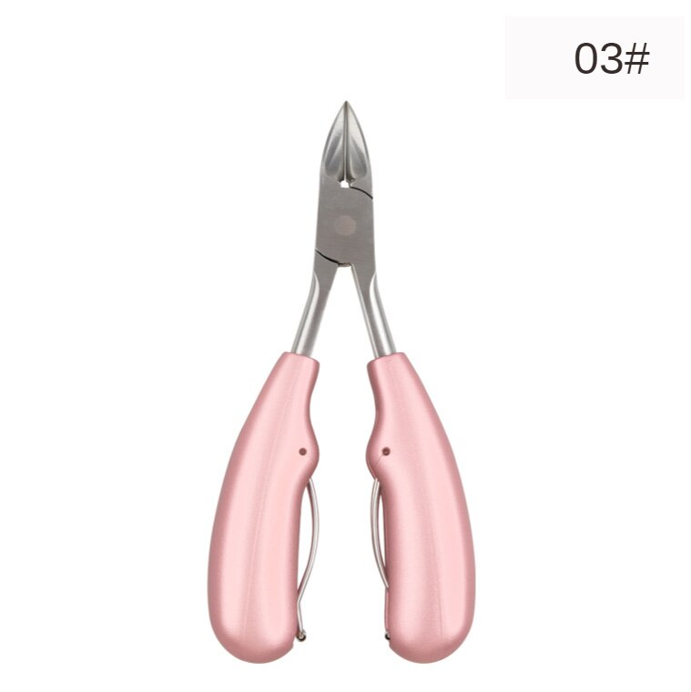 Märke skarp böjd paronychia remover nagelsax manikyr tår död hud tång trimning nagelklippare nipper
