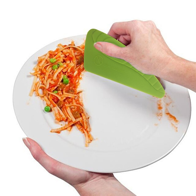 1PCS Green Kitchen Sponge Supplies tools Accessories Bathroom Magic eraser sponge Dishwashing Cleaning sponge Silicone Scraper