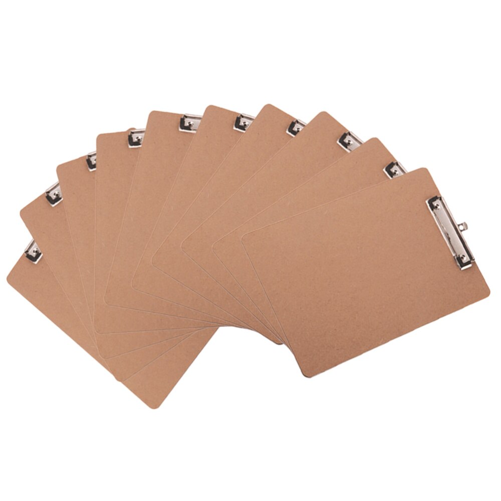 10Pcs Paper Holder Durable A4 Size Plastic Practical Memo Folder Paper Holder Profile Clipboard for School Office Classroom