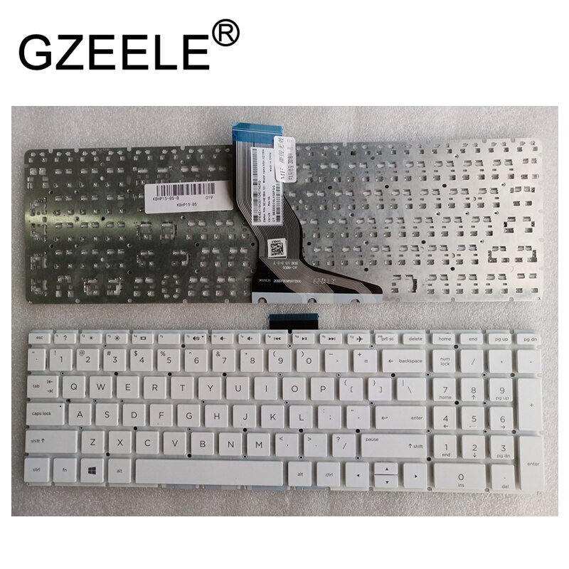 Nowy dla HP 15-bs 15-bs000 15-BS100 15-BS500 15-BS600 15Q-BD 15-CC 17G-BR 15-BS004TX 15-BW klawiatura nas biały kolor
