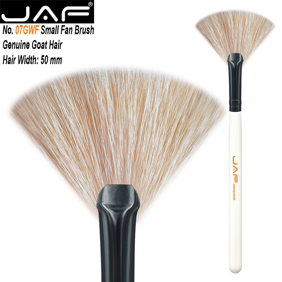 JAF Synthetic Large Fan Brush Pincel Maquiagem Agent Big Fan Brush Maquiagem Professionalfree 16SSYF: 07GWF-W