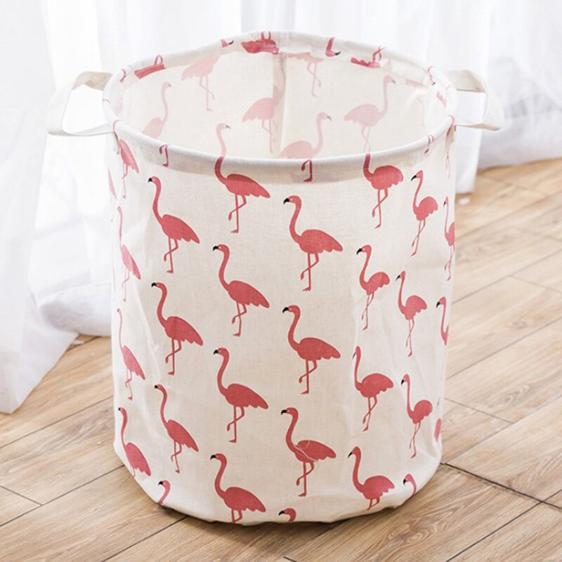 Waterproof Folding Laundry Basket Toy Storage Box Large Bag Cotton Washing Dirty Clothes Big Laundry Basket Organizer Bin Handle: 4 Laundry Baskets