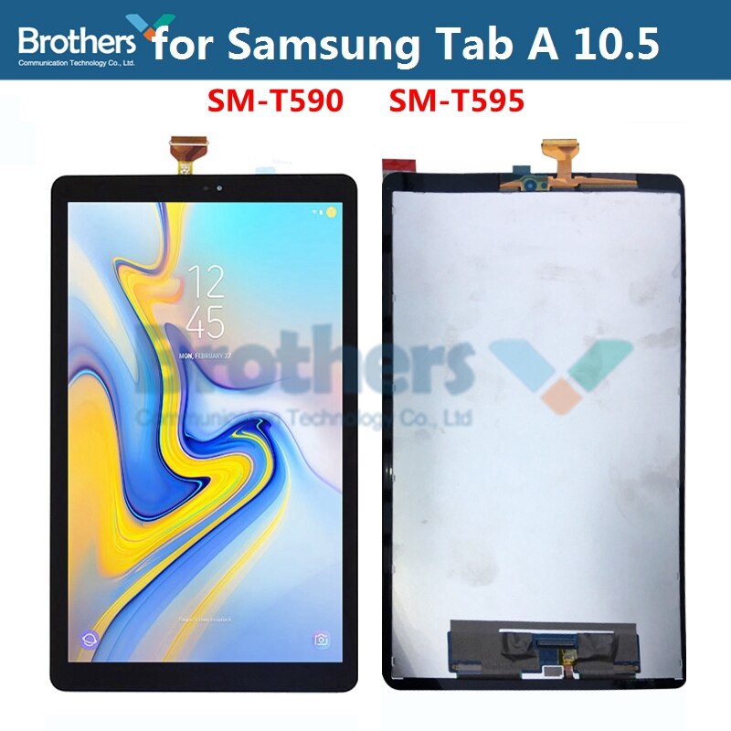 For Samsung Galaxy Tab A 10.5'' SM-T590 SM-T595 LCD Dispaly Assembly for Tablet LCD Screen Touch Screen Digitizer Test