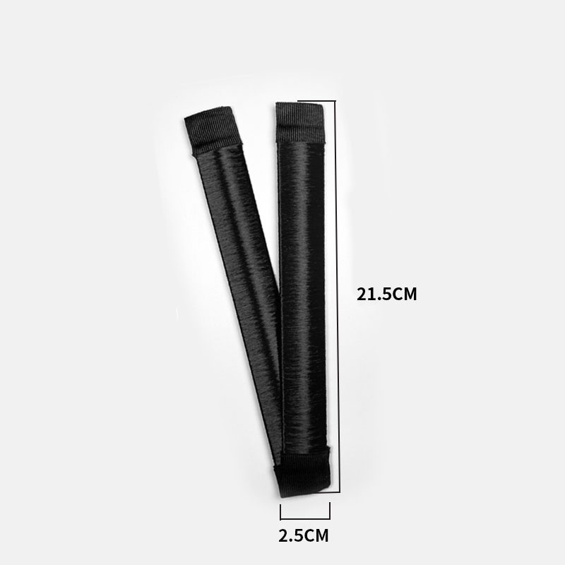 Cuerda para el pelo para mujer, red elástica para el pelo, Kit de peluquería negro, malla pequeña Invisible para moño de pelo, Donut para enfermera, estilo de cabello: 08
