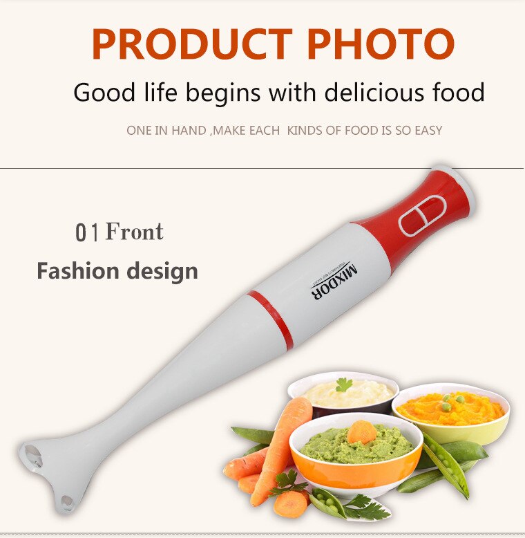 Multi-function Electric Cooking Stick Machine Mixer Food Supplement Juicer Milkshake Handheld MIX-538A
