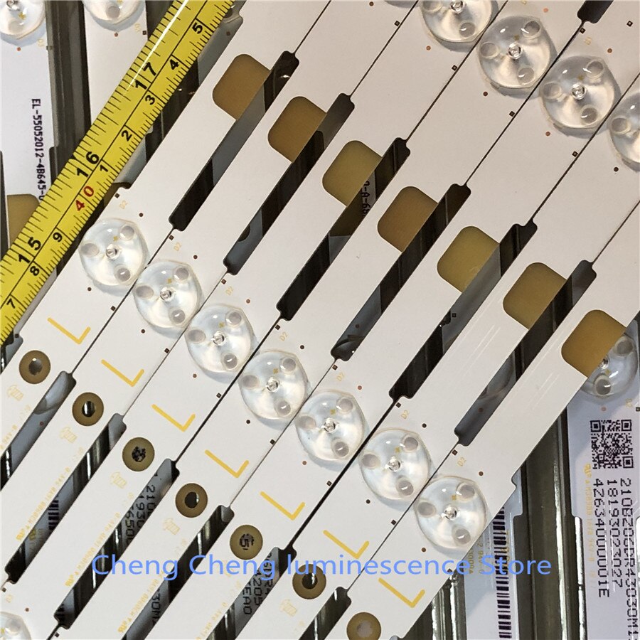 Kit De Bandes LED De Rétroéclairage Pour TV 55 Pouces - 14 Bandes, Compatibles Avec Modèles Philips 55PUS6452/12 Etc.