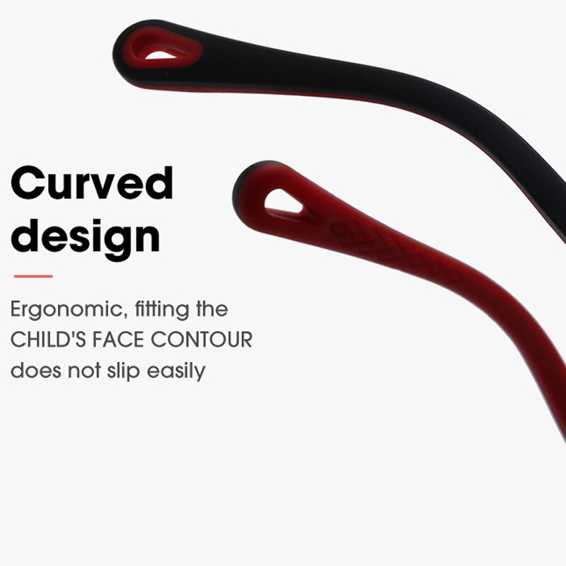 Gafas ópticas con montura Ovalada para niños y niñas, lentes transparentes de silicona suave, con protección contra luz azul, para ordenador