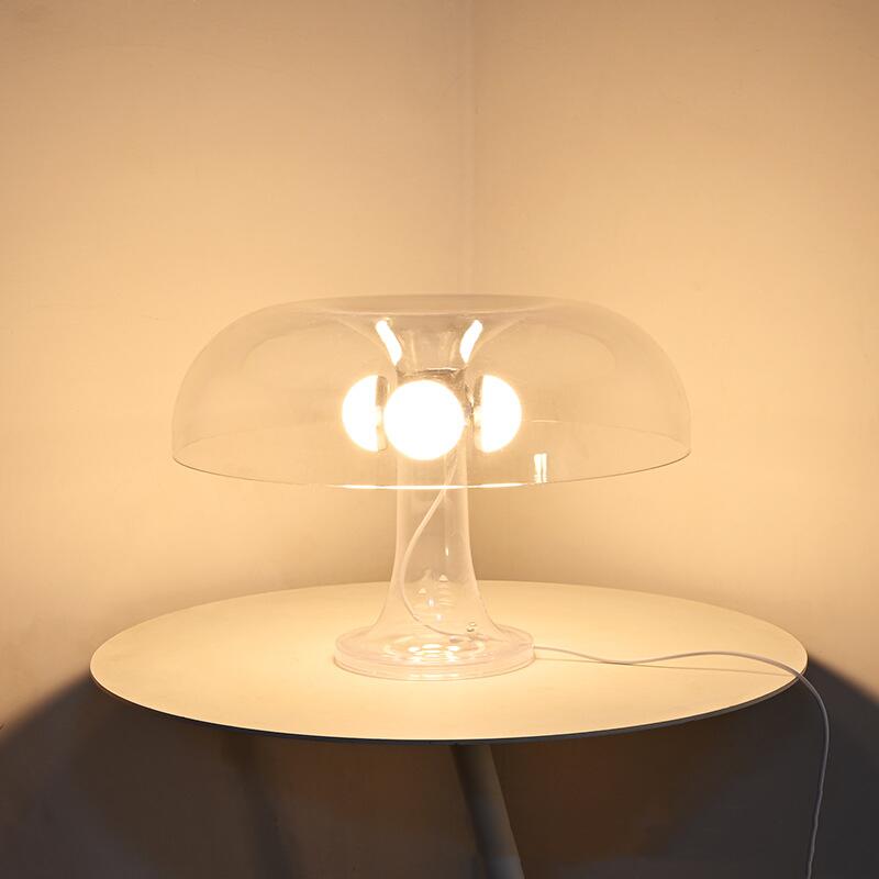 Nueva lámpara de mesa de hongos LED para decoración de hotel, dormitorio, sala de estar, iluminación minimalista moderna, luces creativas de escritorio