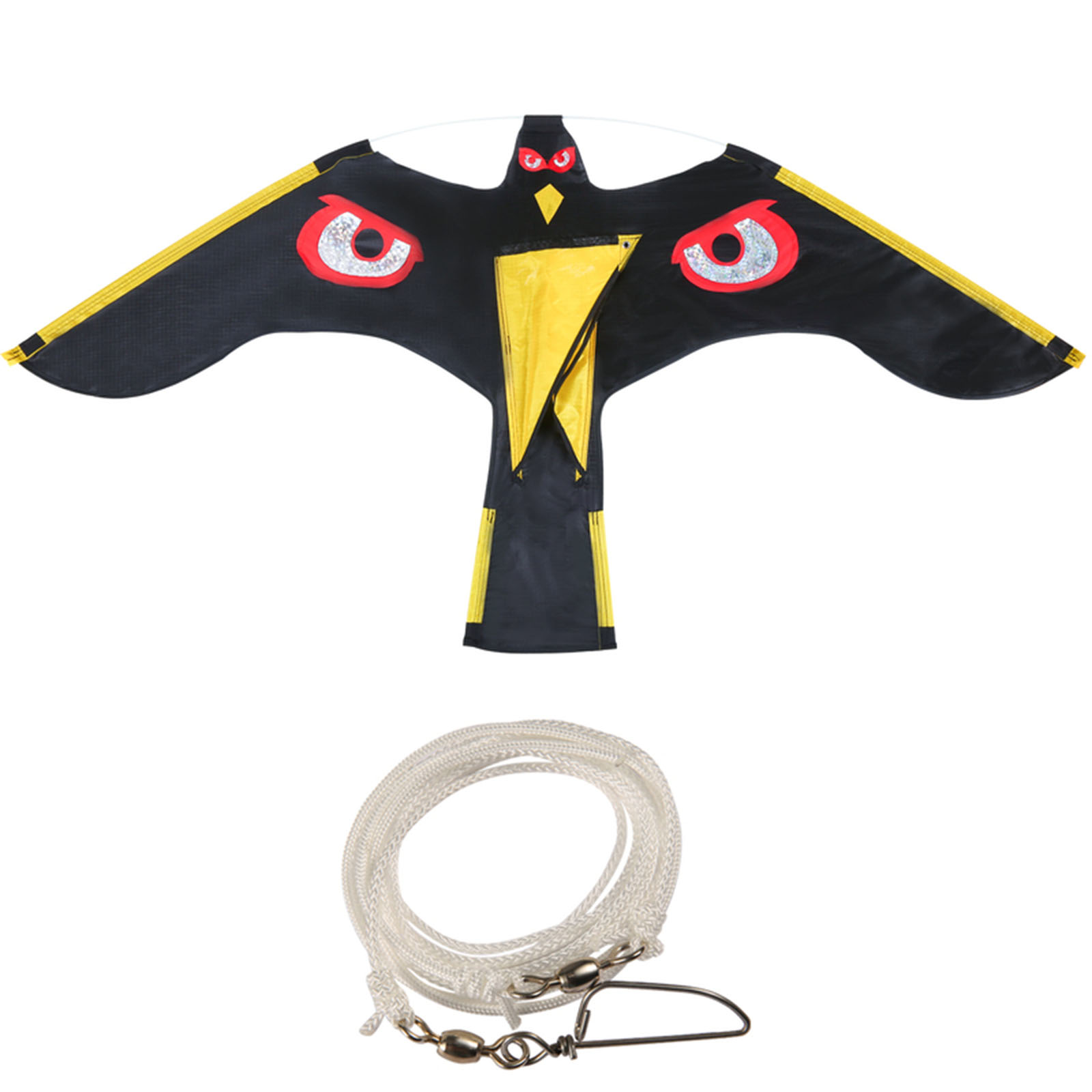 1 stks Vogel Repeller Flying Hawk Kite Vogelverschrikker Decoratie Outdoor Ongediertebestrijding Repellents Tuinbenodigdheden: Light Grey