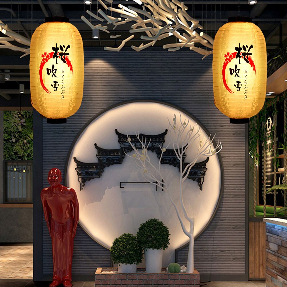 Modne wiszące lampiony 10 cal restauracja dekoracyjne rzemiosła wodoodporny japońnarty festiwal Dom restauracji latarnia