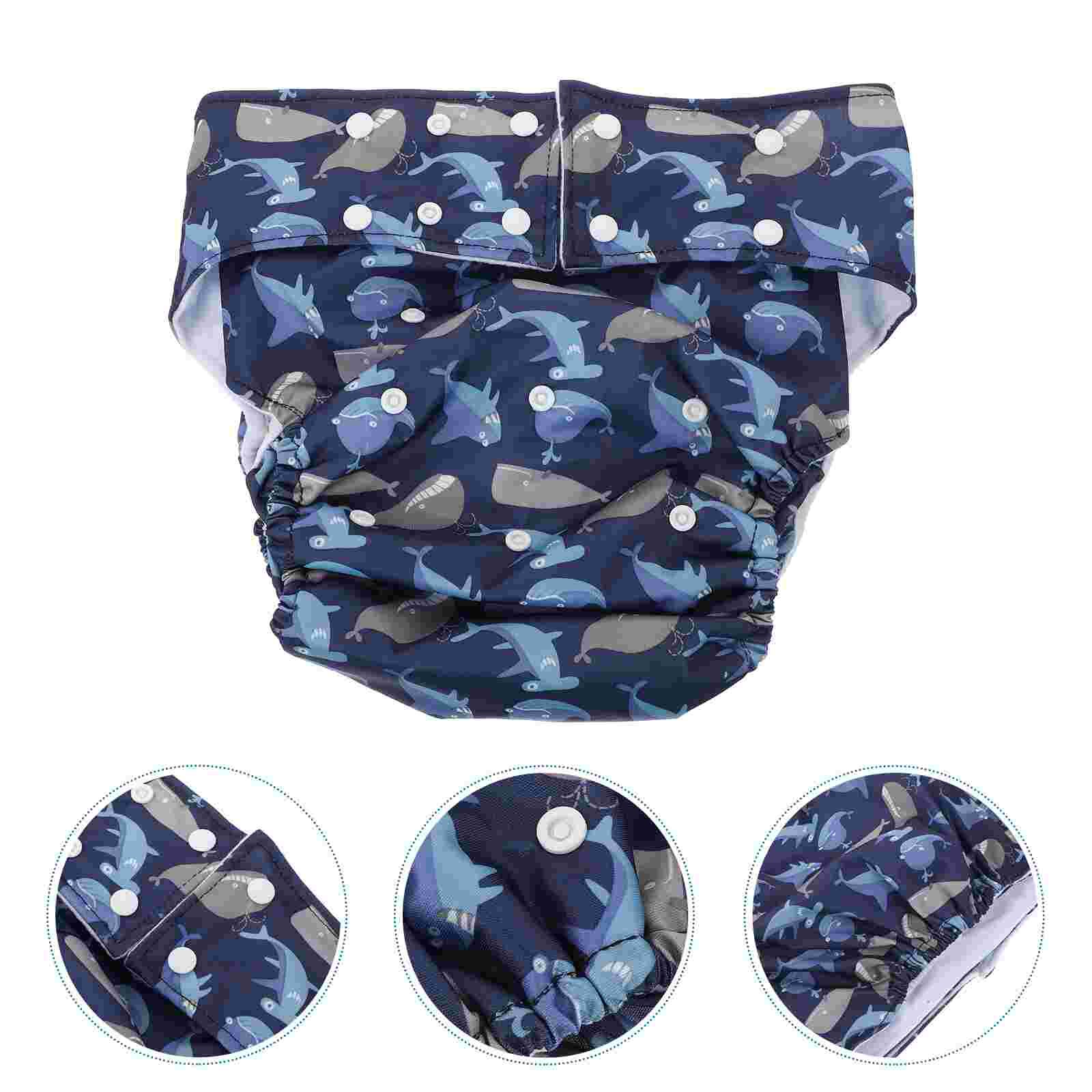 1Pc Simple Diaper Breathable Adult Nappy Washable Menstrual Pants for The Old: Default Title