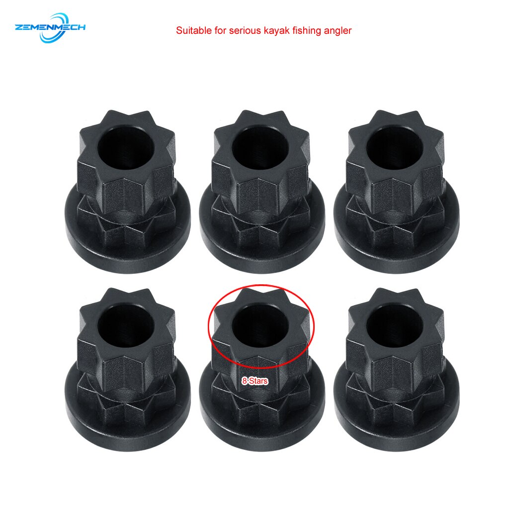 6PC Boat Accessories Ram Mount Track Mounting Base Track Gear Adapter Kayak Track Mount for Canoe Fishing Rod Kayak Track Mount