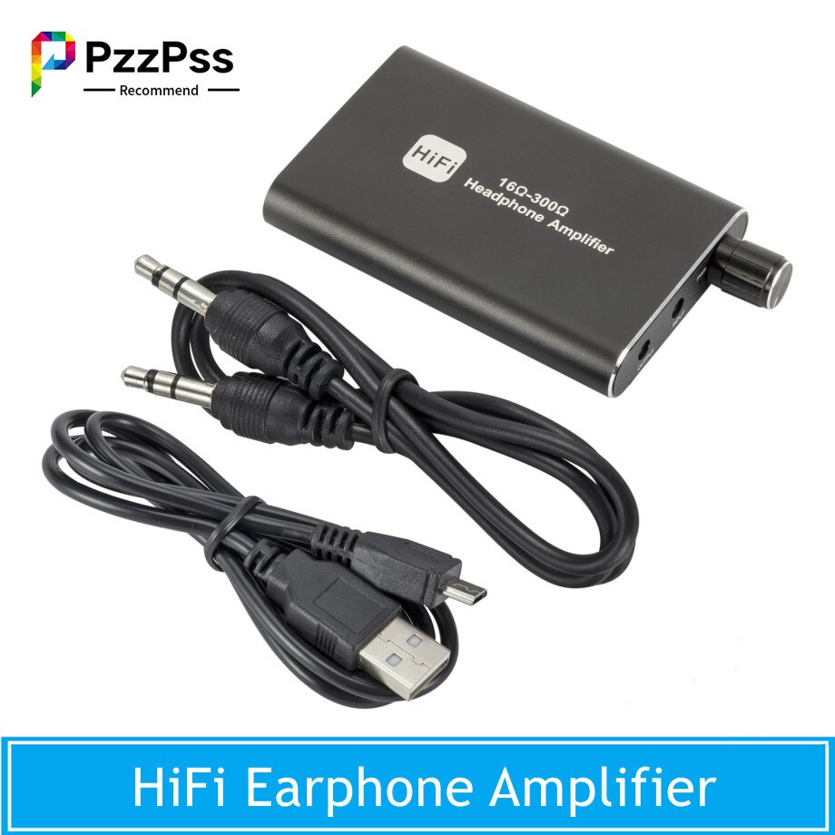 Pzzpss Hifi Amplfiers Hoofdtelefoon Koptelefoon Versterker Draagbare Aux In Poort Voor Telefoon Android Muziekspeler Amp Met Jack 3.5Mm kabel