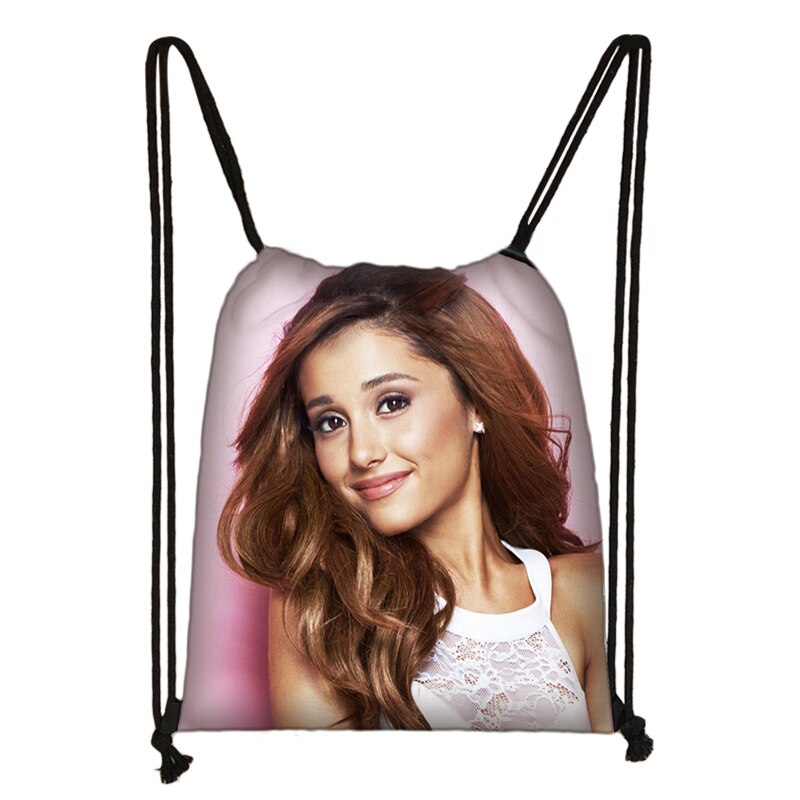 Ariana Grande 3D Drawstring Bag Printing Backpack Daily Casual Boys Girls knapsack Drawstring Bags: 003