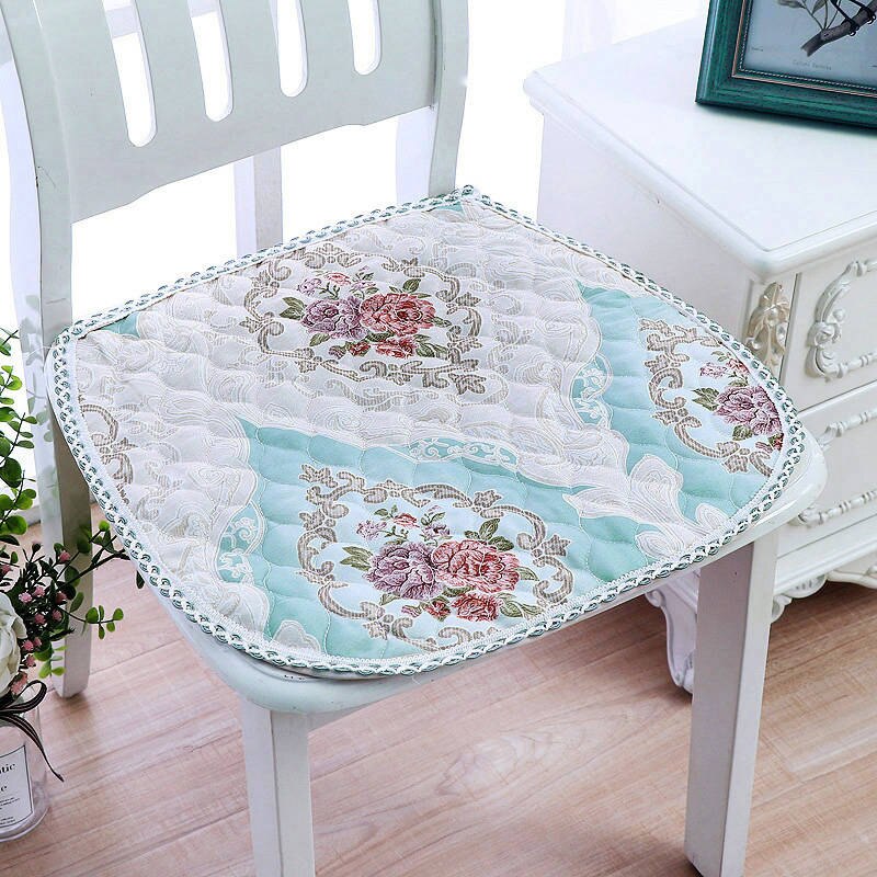 Anti-Slip Stoel Kussen Voor Home Decor Moderne Stijl Billen Pad 2 Maten Kantoor Eetkamerstoel Zitkussens bloemen Sofa Pads: chunrimudanlan / About 40x43cm