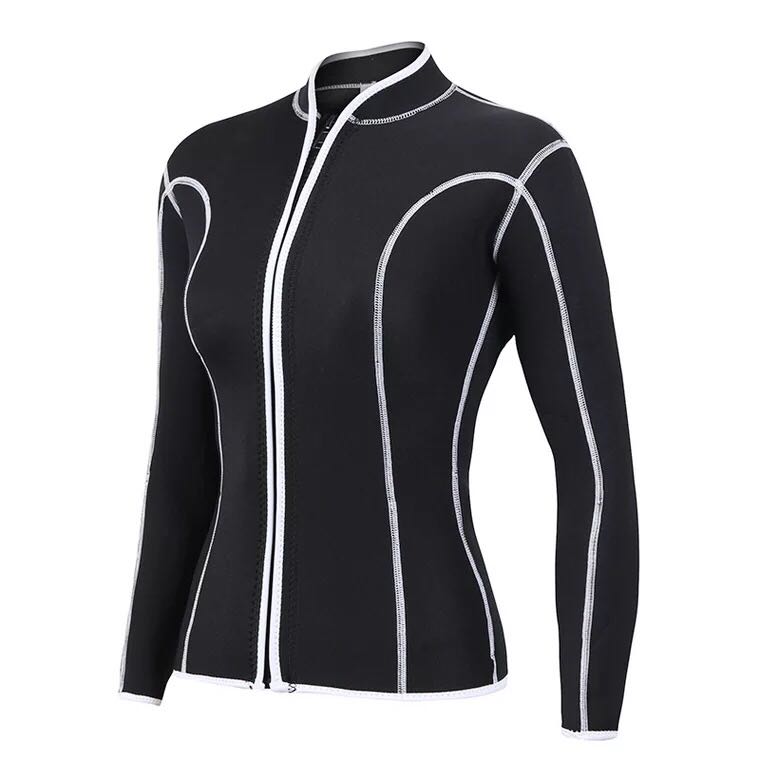 Sbart 2mm Vrouwen Wetsuit Tops Zwart Snorkel Jas Surfen Duiken Scuba Dive Jas Zonnebrandcrème