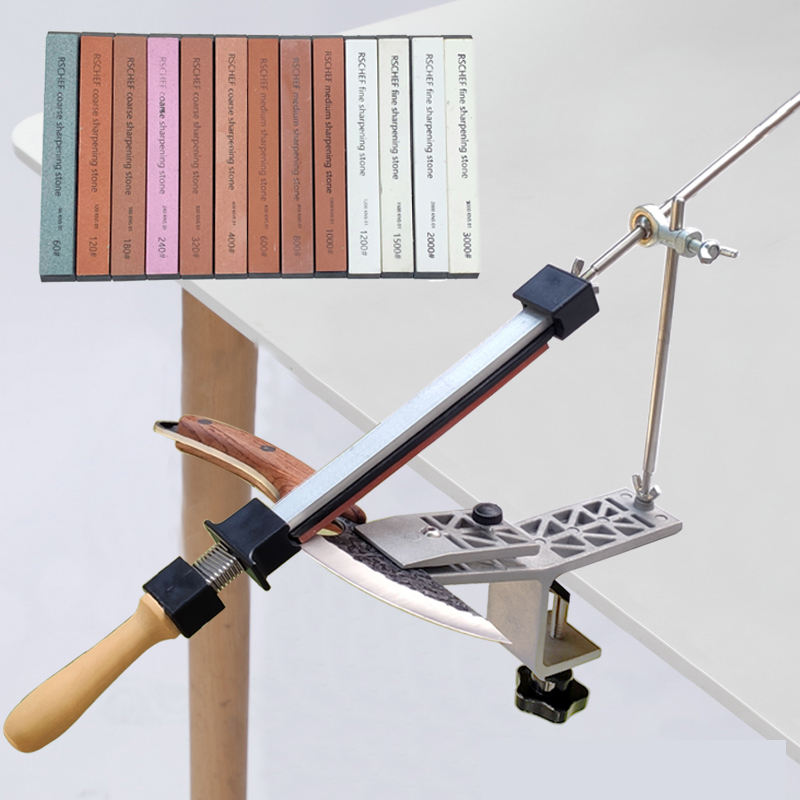 Fixed angle knife sharpener Aluminum alloy whetstone sharpening stone kitchen system sharpener tool grind any tool