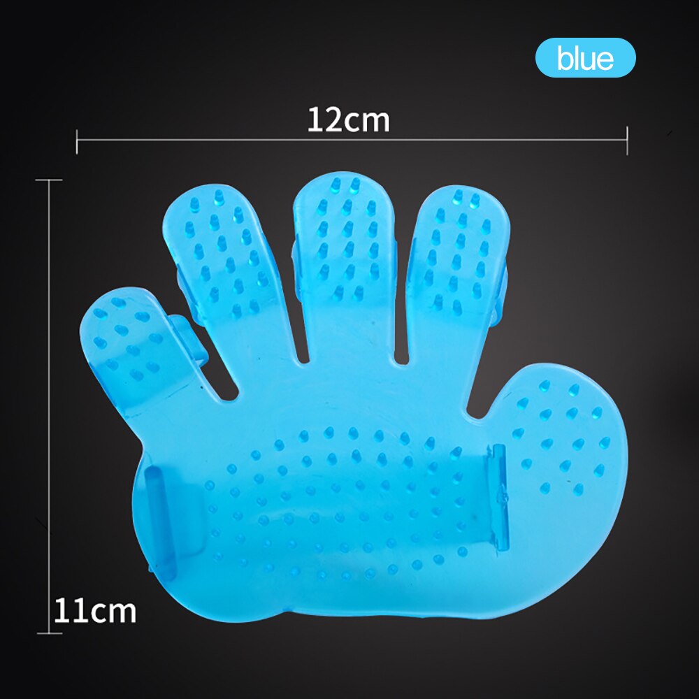 Pet Hond Schoonmaken Handschoenen Kat Honden Baden Massage Handschoenen Schoonheid Douche Handschoenen Kat Haar Grooming Hond Accessoires Pet Supplies: Blauw