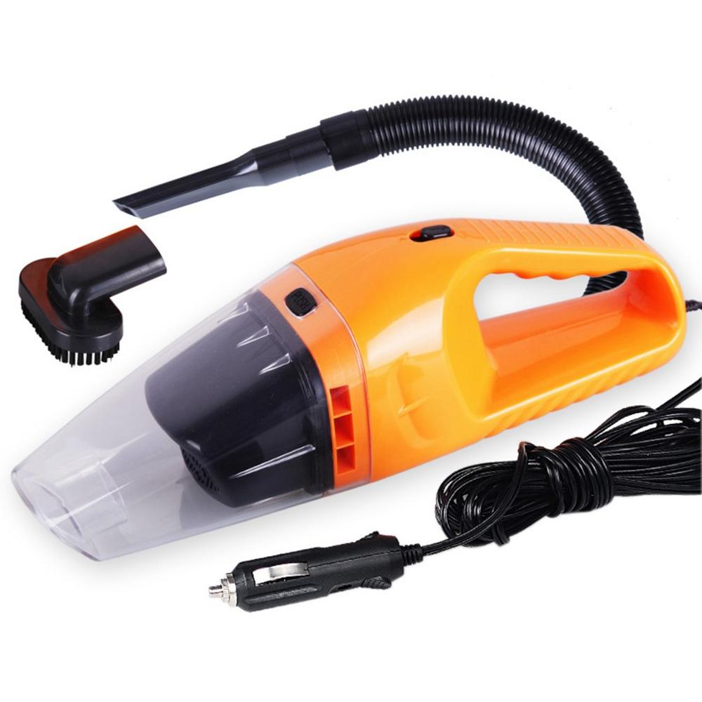 Vier-kleur Auto Stofzuiger Voor Auto Draagbare Stofzuiger Handheld 12V 120W Mini Auto Stofzuiger: orange