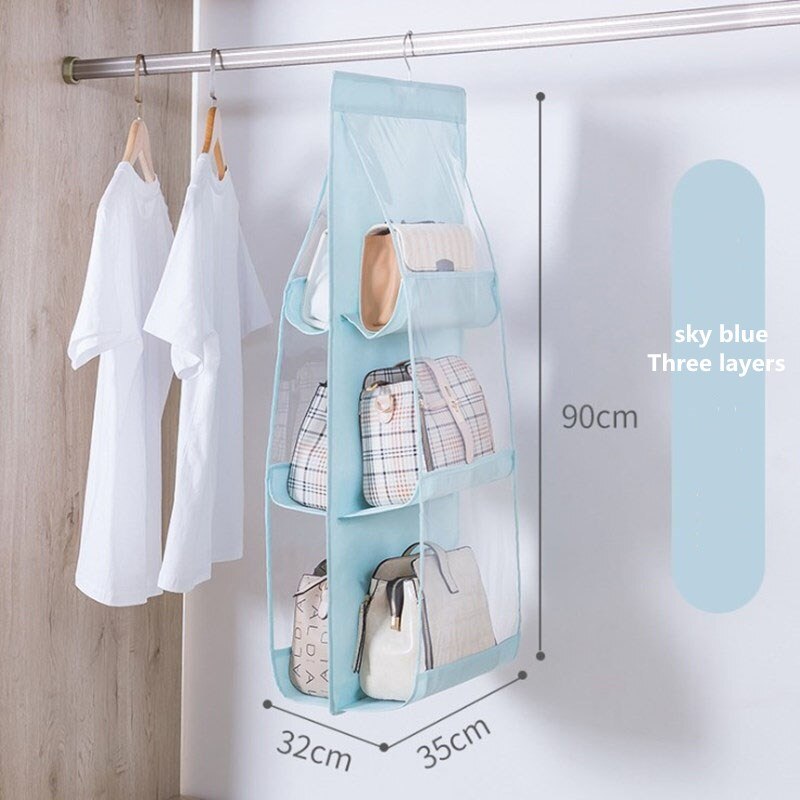 2 Stück Schuh-Organizer Zum Aufhängen - 12 Taschen Pro Stück, Vliesstoff, Drehbarer Haken, Für Schrank Oder Reise, Schwarz