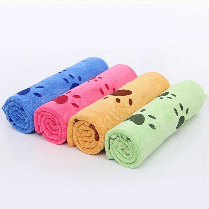 Dog Pet Towel Microfiber Strong Absorbent Water Bath Pet Goods Towel Dry Hair Towels Dog Towels 35*75cm