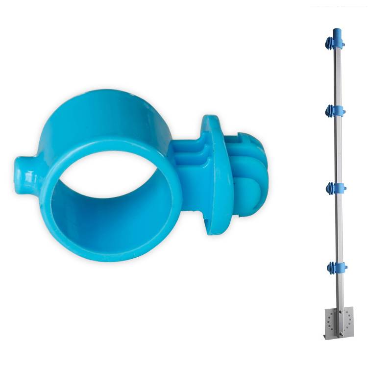 100PCS Electric Fence Ring Insulators Electronic Fence Accessories Wood Post Polyrope Bearing Rod Insulator for Electric Fence