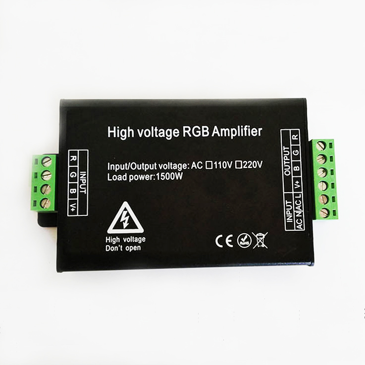 High voltage 110V 220V led RGB amplifier sIgnal repeater 1500W