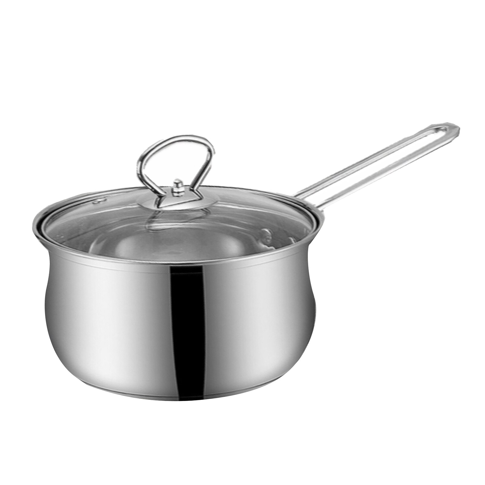 Milk Sauce Soup Pan Stock Pot Stockpot w/ Lid Non Stick Picnic Cookware