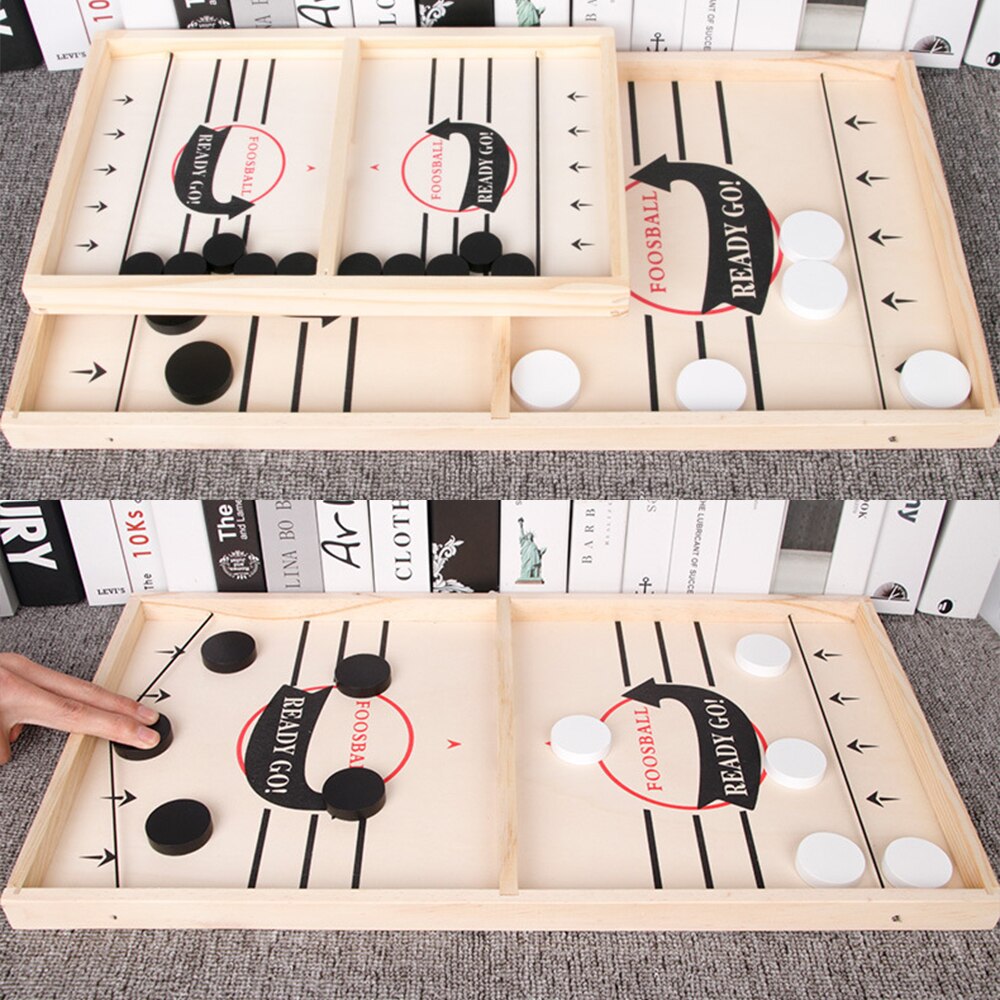 Table Fast Hockey Sling Puck Game Paced Sling Puck Winner Fun Toys Party Game Toys For Adult Child Family Home Board Game