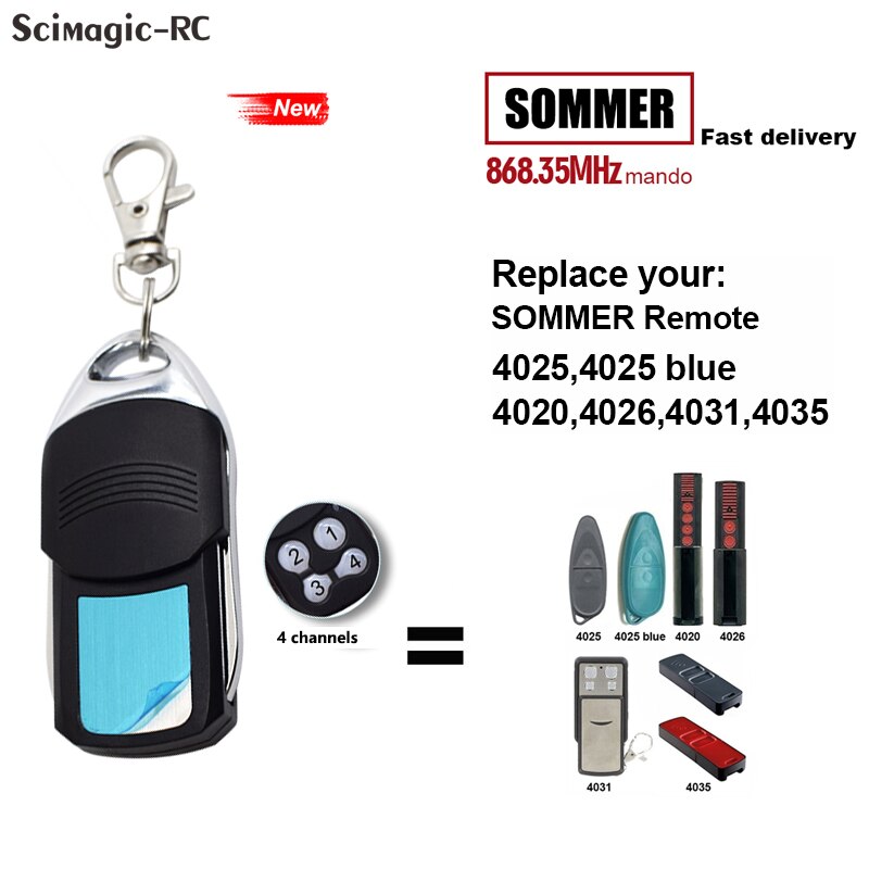 Garagedeur Afstandsbediening Sommer Compatibel Met 868Mhz Model 4025 4011 4035 4025 Voor Elektrische Deur Afstandsbediening Opener