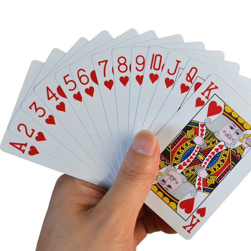 Carte da gioco in PVC impermeabile e solitario poker solitario black jack carte da gioco in plastica poker gioco da tavolo carta da gioco regalo creativo