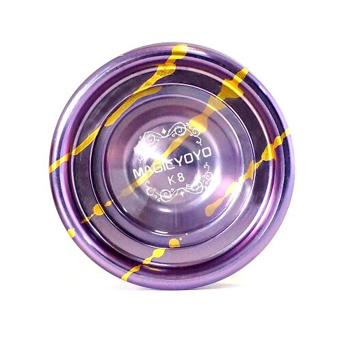 Vendita calda Magic yoyo K8 Leopard YOYO cuscinetto in metallo giocattoli yoyo professionali puntelli speciali diabolo giocoleria: purple