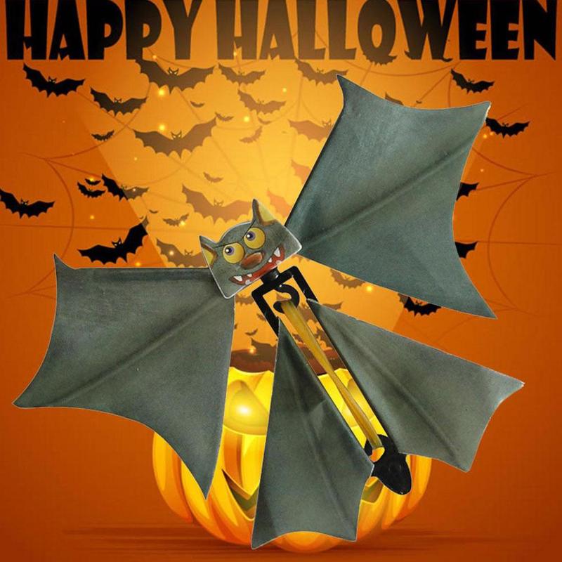 Magic Flying Bat Flutter Kaart Prank Vliegende Papier Vleermuizen Partys Decoratie Speelgoed Squeeze Card Grappige Halloween Terror J2E5